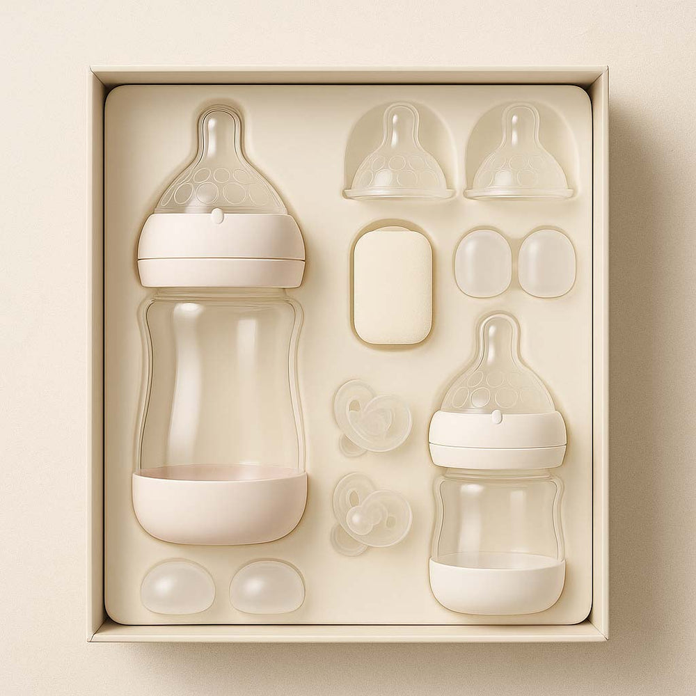 Glass Baby Bottle WITH BASE