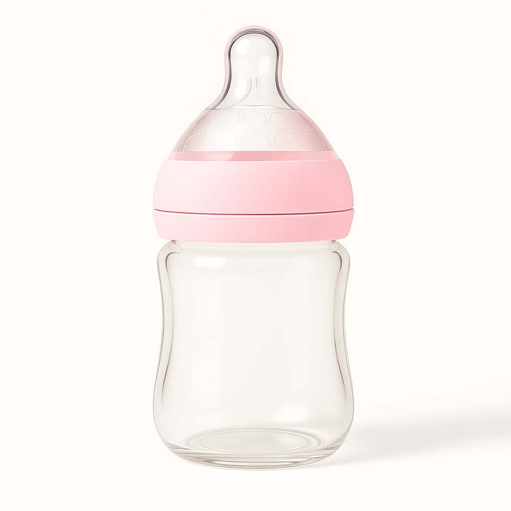 Glass Baby Bottle WITH BASE