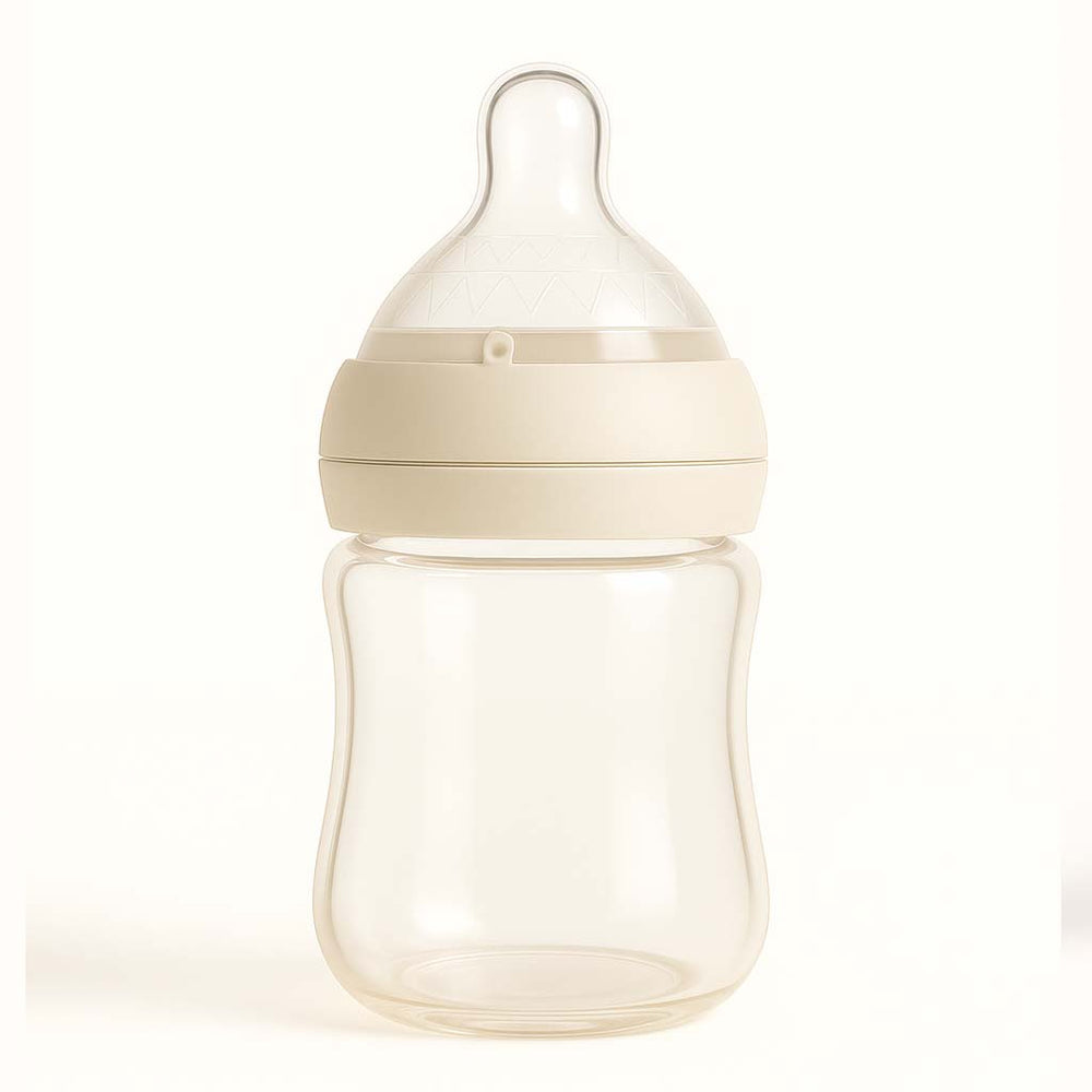 Glass Baby Bottle WITH BASE