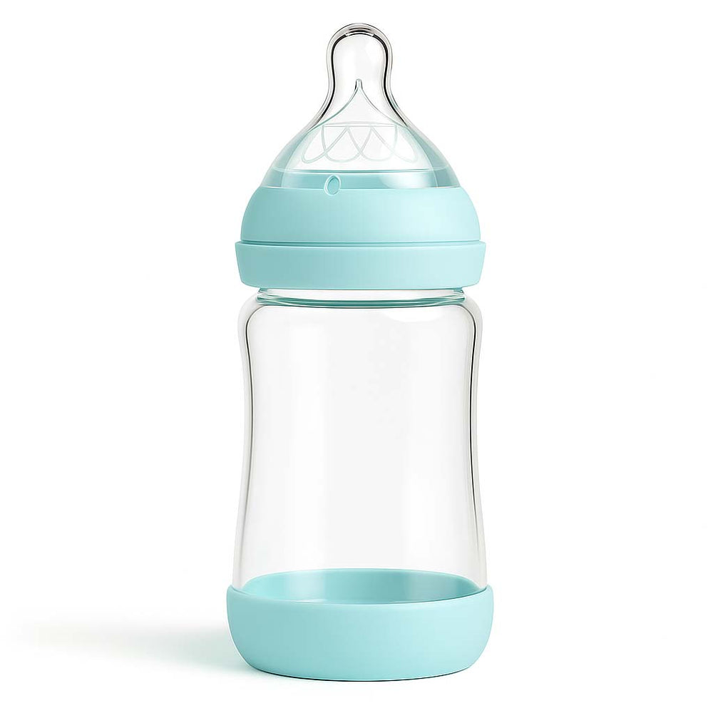 Glass Baby Bottle WITH BASE
