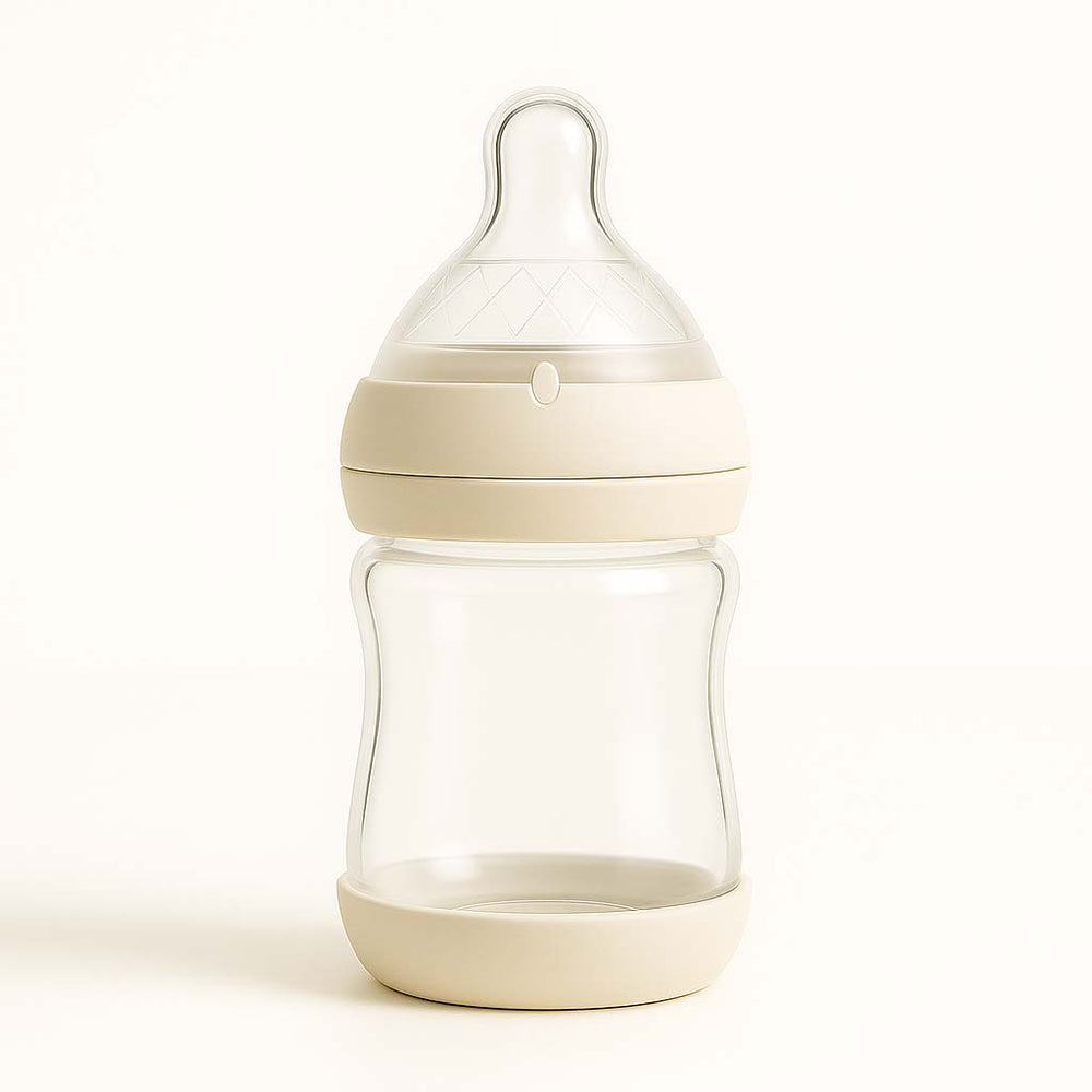 Glass Baby Bottle WITH BASE