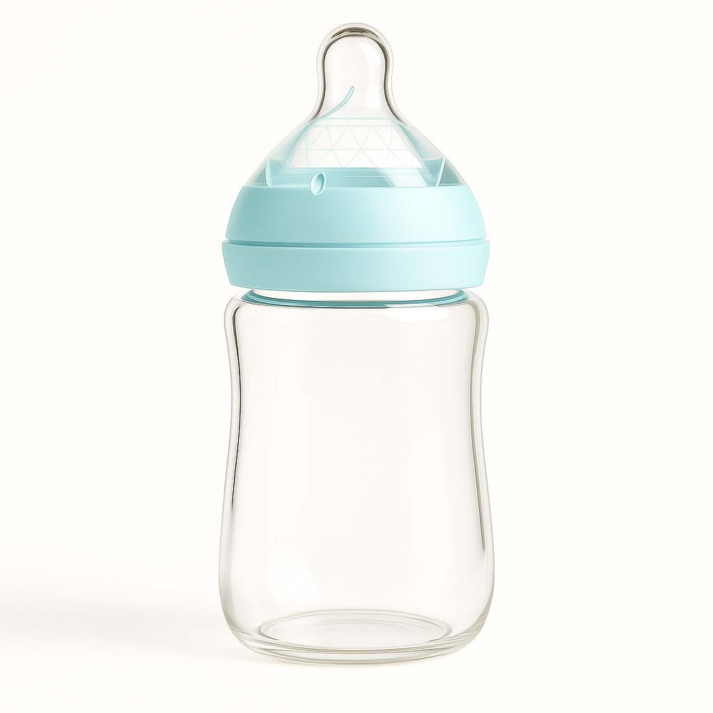 Glass Baby Bottle WITH BASE