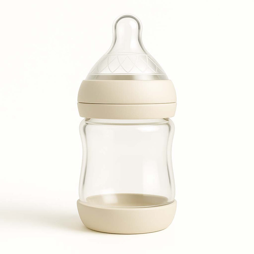Glass Baby Bottle WITH BASE