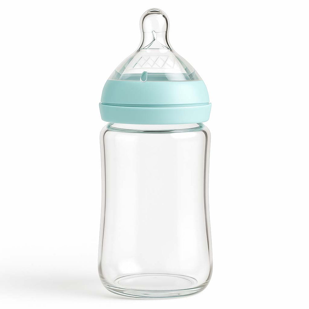 Glass Baby Bottle WITH BASE